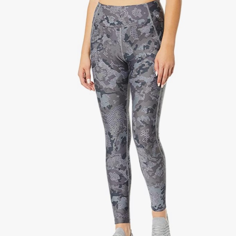 Maaji Small Tourmaline Blooms Camo Print Dazeful 7/8 Ankle Leggings Athleisure